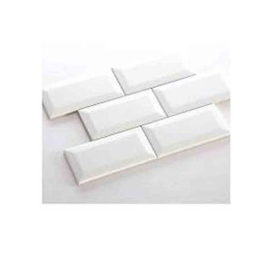 Ceramica Subway Biselado Linea Soft 7.5 X 15 Blanco (Por Caja Contiene 88 Unidades) Piu Ceramicos