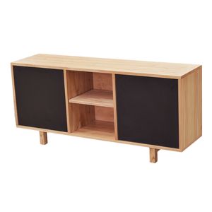 RACK TV PATAS DE MADERA 160X50X35 CM